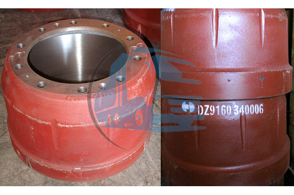 барабан тормозной задний 10 отверстий DONG FENG DZ9160340006